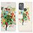 Leather Case Stands Fashionable Pattern Flip Cover Holder D02Y for Motorola Moto G50