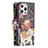 Leather Case Stands Fashionable Pattern Flip Cover Holder for Apple iPhone 13 Pro Mixed