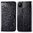 Leather Case Stands Fashionable Pattern Flip Cover Holder for Google Pixel 4a Black
