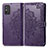 Leather Case Stands Fashionable Pattern Flip Cover Holder for Huawei Honor X10 Max 5G Purple