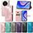 Leather Case Stands Fashionable Pattern Flip Cover Holder for Huawei Nova Y90