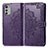 Leather Case Stands Fashionable Pattern Flip Cover Holder for Motorola Moto E32s