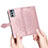 Leather Case Stands Fashionable Pattern Flip Cover Holder for Motorola Moto Edge 20 5G