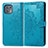 Leather Case Stands Fashionable Pattern Flip Cover Holder for Motorola Moto Edge 20 Lite 5G Blue