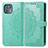 Leather Case Stands Fashionable Pattern Flip Cover Holder for Motorola Moto Edge 20 Lite 5G Green