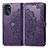 Leather Case Stands Fashionable Pattern Flip Cover Holder for Motorola Moto G 5G (2022) Purple