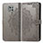 Leather Case Stands Fashionable Pattern Flip Cover Holder for Motorola Moto G Power (2021) Gray