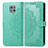Leather Case Stands Fashionable Pattern Flip Cover Holder for Motorola Moto G Power (2021) Green