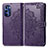 Leather Case Stands Fashionable Pattern Flip Cover Holder for Motorola Moto G Stylus (2022) 4G Purple