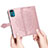 Leather Case Stands Fashionable Pattern Flip Cover Holder for Motorola Moto G22