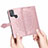 Leather Case Stands Fashionable Pattern Flip Cover Holder for Motorola Moto G50