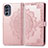 Leather Case Stands Fashionable Pattern Flip Cover Holder for Motorola Moto G62 5G