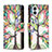 Leather Case Stands Fashionable Pattern Flip Cover Holder for Nothing Phone 1 Green