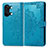 Leather Case Stands Fashionable Pattern Flip Cover Holder for OnePlus Ace 2V 5G Blue