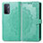 Leather Case Stands Fashionable Pattern Flip Cover Holder for OnePlus Nord N200 5G Green
