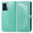Leather Case Stands Fashionable Pattern Flip Cover Holder for OnePlus Nord N300 5G Green