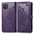 Leather Case Stands Fashionable Pattern Flip Cover Holder for Oppo A16e Purple