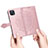 Leather Case Stands Fashionable Pattern Flip Cover Holder for Oppo A16K