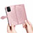 Leather Case Stands Fashionable Pattern Flip Cover Holder for Oppo Reno6 Z 5G