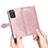 Leather Case Stands Fashionable Pattern Flip Cover Holder for Oppo Reno7 4G