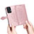 Leather Case Stands Fashionable Pattern Flip Cover Holder for Oppo Reno7 Pro 5G