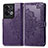 Leather Case Stands Fashionable Pattern Flip Cover Holder for Oppo Reno8 Pro+ Plus 5G Purple