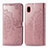 Leather Case Stands Fashionable Pattern Flip Cover Holder for Samsung Galaxy A20 SC-02M SCV46 Rose Gold