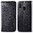 Leather Case Stands Fashionable Pattern Flip Cover Holder for Samsung Galaxy A20e Black