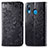 Leather Case Stands Fashionable Pattern Flip Cover Holder for Samsung Galaxy A30 Black