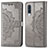 Leather Case Stands Fashionable Pattern Flip Cover Holder for Samsung Galaxy A50 Gray