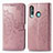 Leather Case Stands Fashionable Pattern Flip Cover Holder for Samsung Galaxy A60 Rose Gold