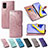 Leather Case Stands Fashionable Pattern Flip Cover Holder for Samsung Galaxy A71 5G