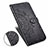 Leather Case Stands Fashionable Pattern Flip Cover Holder for Samsung Galaxy A81
