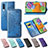 Leather Case Stands Fashionable Pattern Flip Cover Holder for Samsung Galaxy A90 5G