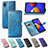 Leather Case Stands Fashionable Pattern Flip Cover Holder for Samsung Galaxy M01 Core