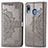 Leather Case Stands Fashionable Pattern Flip Cover Holder for Samsung Galaxy M10S Gray