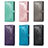 Leather Case Stands Fashionable Pattern Flip Cover Holder for Samsung Galaxy M13 5G