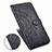 Leather Case Stands Fashionable Pattern Flip Cover Holder for Samsung Galaxy M21