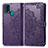 Leather Case Stands Fashionable Pattern Flip Cover Holder for Samsung Galaxy M21s Purple