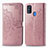 Leather Case Stands Fashionable Pattern Flip Cover Holder for Samsung Galaxy M30s Rose Gold
