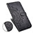 Leather Case Stands Fashionable Pattern Flip Cover Holder for Samsung Galaxy M40