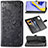 Leather Case Stands Fashionable Pattern Flip Cover Holder for Samsung Galaxy M40S