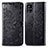 Leather Case Stands Fashionable Pattern Flip Cover Holder for Samsung Galaxy M40S Black