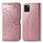 Leather Case Stands Fashionable Pattern Flip Cover Holder for Samsung Galaxy Note 10 Lite Rose Gold