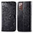 Leather Case Stands Fashionable Pattern Flip Cover Holder for Samsung Galaxy Note 20 5G Black