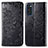 Leather Case Stands Fashionable Pattern Flip Cover Holder for Samsung Galaxy S20 Black
