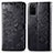 Leather Case Stands Fashionable Pattern Flip Cover Holder for Samsung Galaxy S20 Plus 5G Black