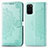 Leather Case Stands Fashionable Pattern Flip Cover Holder for Samsung Galaxy S20 Plus 5G Green