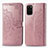 Leather Case Stands Fashionable Pattern Flip Cover Holder for Samsung Galaxy S20 Plus 5G Rose Gold