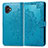 Leather Case Stands Fashionable Pattern Flip Cover Holder for Samsung Galaxy XCover 6 Pro 5G Blue
